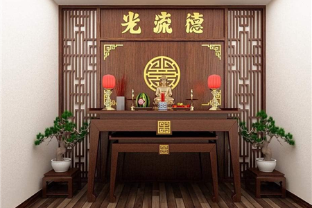 BÀY TRÍ CÂY CẢNH TRONG THIẾT KẾ THI CÔNG PHÒNG THỜ GIÚP GIA CHỦ BÌNH AN MAY MẮN