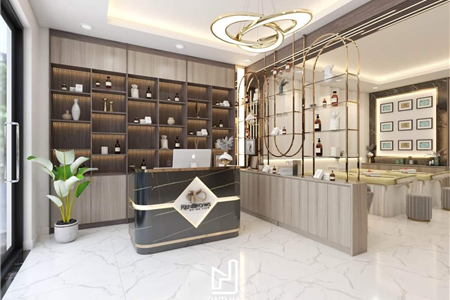 Thi công nội thất và biển hiệu spa đẹp rẻ tại Hải Phòng