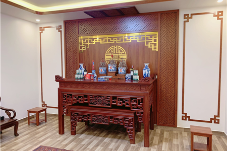 Ban thờ vọng và cách thiết kế thi công phòng thờ nhà con thứ đẹp