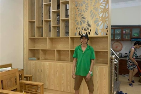 Làm vách kệ hoạ tiết cầu thang cho khách hàng Đà Nẵng - Hải Phòng