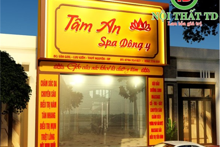 Thiết kế thi công nội thất và biển hiệu spa dưỡng sinh đẹp rẻ tại Hải Phòng