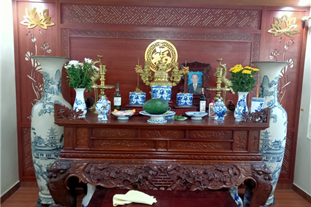 Thiết kế thi công phòng thờ chuẩn phong thuỷ cho khách hàng Vạn Mỹ - Ngô Quyền -  Hải Phòng