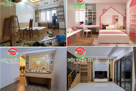 Hoàn thiện thiết kế thi công trọn gói nội thất nhà phố cho khách hàng Nguyễn Văn Hới - Hải Phòng