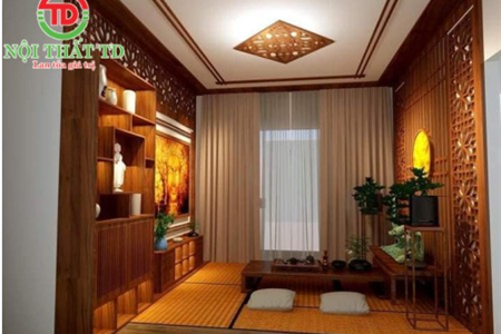Thiết kế thi công phòng trà tiền mini tại gia cho khách hàng Văn Cao - Hải Phòng