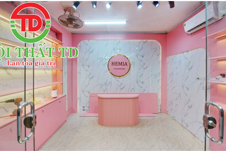 Thiết kế thi công shop mỹ phẩm rẻ đẹp tại Hải Phòng