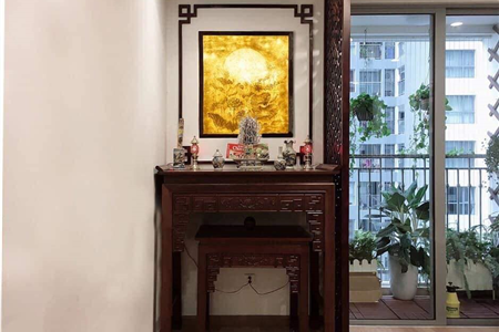 Ban thờ nhà trung cư và những lưu ý khi thiết kế thi công phòng thờ nhà chung cư tại