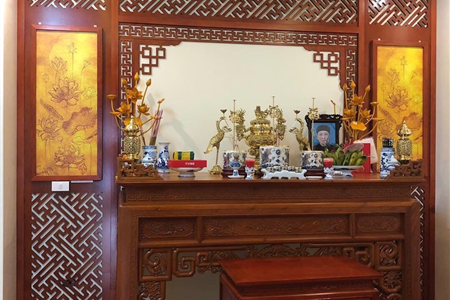 Thiết kế thi công phòng thờ đẹp hiện đại tại Hải Phòng