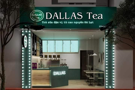 thiết kế thi công biển hiệu và nội thất quán trà sữa - caffe rẻ đẹp tại Hải Phòng