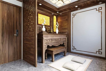Thiết kế thi công phòng thờ nhà phố đẹp tại Hải Phòng