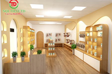 Thiết kế thi công nội thất shop mẹ và bé tại Hải Phòng