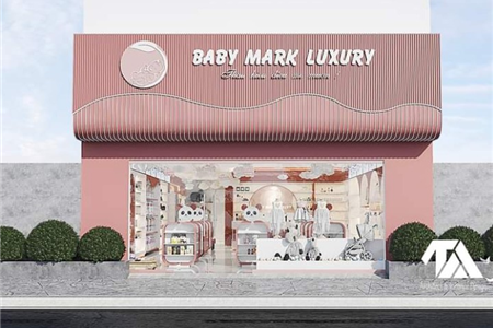 Thiết kế thi công nội thất và biển hiệu shop mẹ và bé đẹp rẻ đẹp tại Hải Phòng